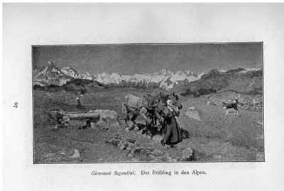 La primavera en los Alpes de Giovanni Segantini